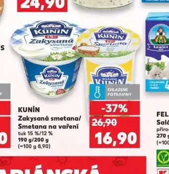 Kaufland Kunín zakysaná smetana nabídka