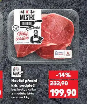 Kaufland Hovězí přední krk, podplečí nabídka