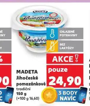 Kaufland Madeta jihočeské pomazánkové nabídka