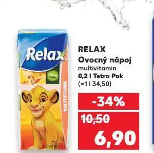 Kaufland Relax ovocný nápoj nabídka