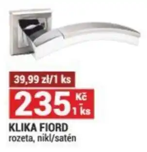 Merkury Market KLIKA FIORD rozeta, nikl/satén nabídka