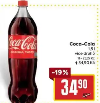 Billa Coca-Cola 1.5L nabídka