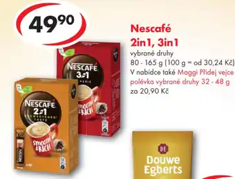 CBA NESCAFE 2in1, 3in1 nabídka