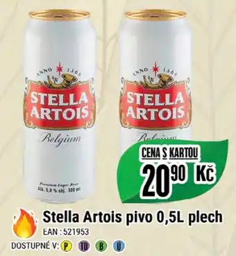 Tamda Foods Stella Artois pivo 0,5L plech nabídka