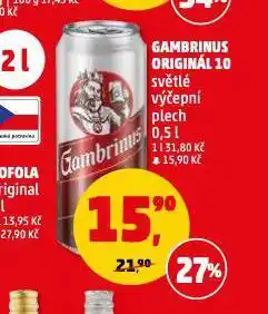 Penny Market Pivo gambrinus nabídka