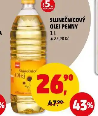 Penny Market Slunečnicový olej nabídka