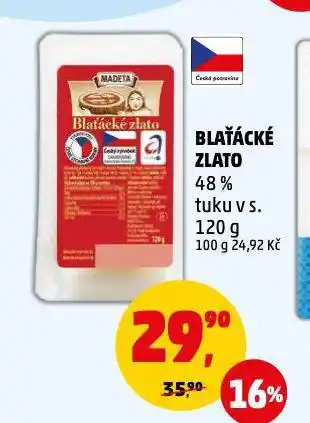 Penny Market Madeta blaťácké zlato nabídka