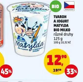 Penny Market Tvaroh a jogurt matylda bio nabídka