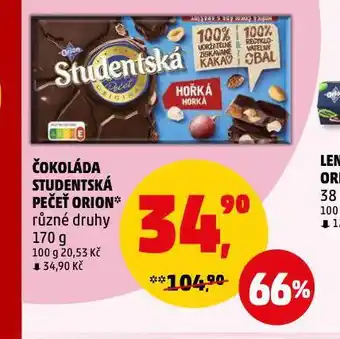 Penny Market Orion studentská pečeť nabídka