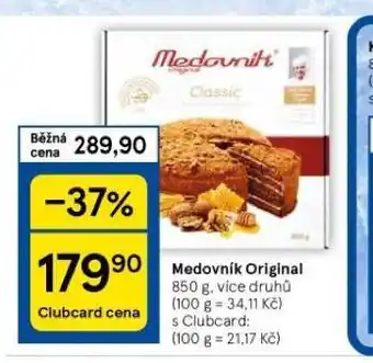 Tesco Medovník originál nabídka