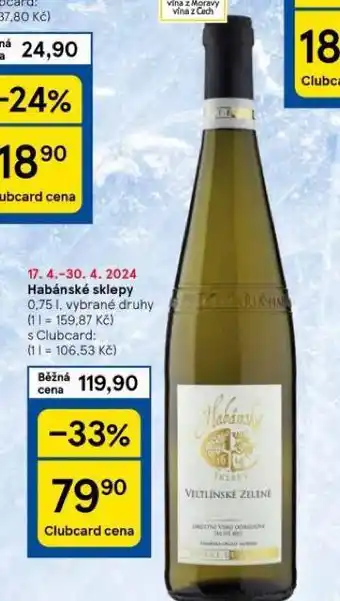 Tesco Habánské sklepy nabídka