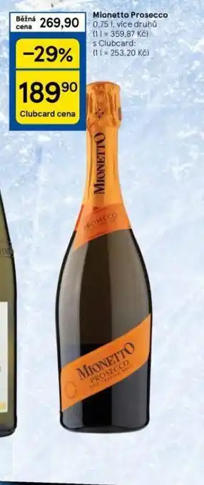 Tesco Mionetto prosecco nabídka