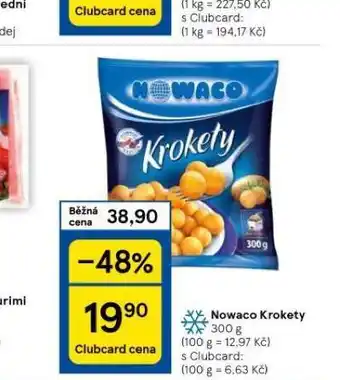 Tesco Nowaco krokety nabídka