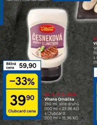 Tesco Vitana omáčka nabídka