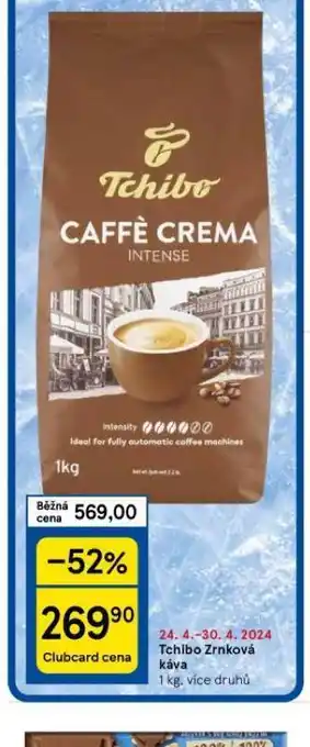 Tesco Tchibo zrnková káva nabídka
