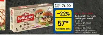 Tesco Sedlčanský hermelín do burgeru jemný nabídka