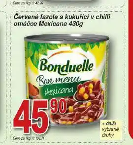 Hruška Bonduelle bon menu nabídka