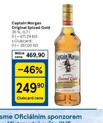 Tesco Captain morgan original spiced gold nabídka