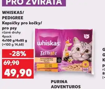 Kaufland Whiskas kapsičky pro kočky nabídka