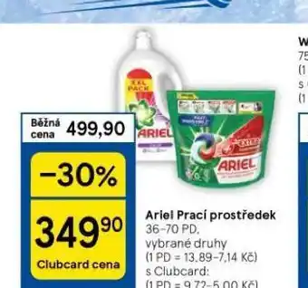 Tesco Ariel prací prostředek nabídka