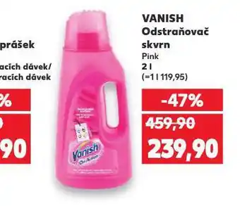 Kaufland Vanish odstraňovač skvrn nabídka