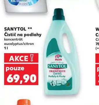 Kaufland Sanytol čistič na podlahy nabídka