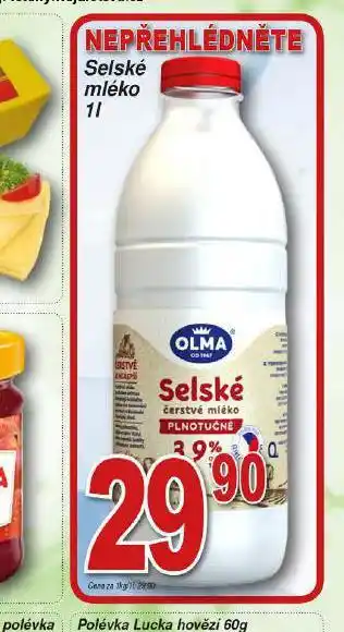 Hruška Selské mléko nabídka