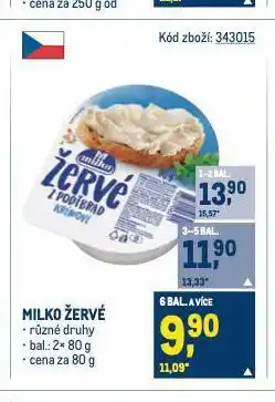 Makro Milko žervé nabídka