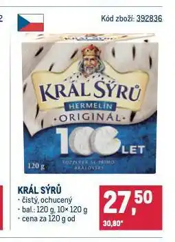 Makro Král sýrů nabídka