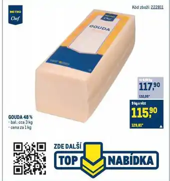 Makro Gouda 48% nabídka