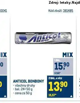 Makro Anticol bonbony nabídka