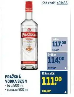 Makro Pražská vodka nabídka