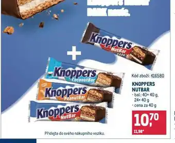 Makro Knoppers nutbar nabídka