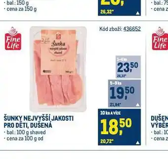 Makro Šunka nejvyšší jakosti nabídka