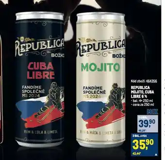 Makro Republica mojito nabídka