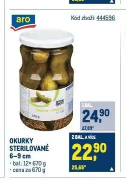 Makro Okurky sterilované nabídka