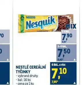 Makro Nestlé cereální tyčinky nabídka
