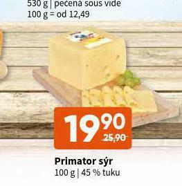 Terno Primator sýr nabídka