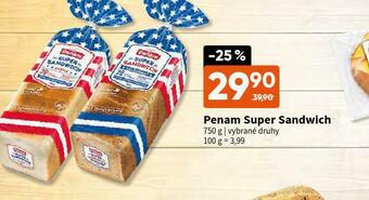 Terno Penam super sandwich nabídka