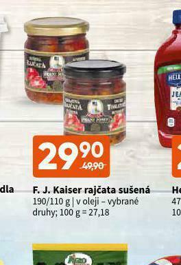 Terno F.j.kaiser rajčata sušená nabídka
