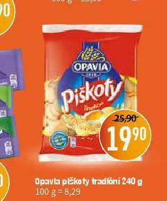 Terno Opavia piškoty tradiční nabídka