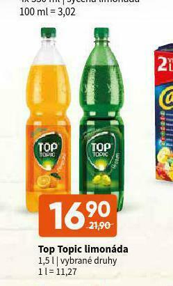 Terno Top topic limonáda nabídka