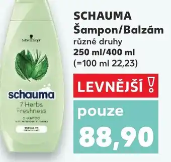 Kaufland SCHAUMA Šampon/Balzám nabídka