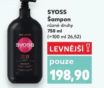 Kaufland SYOSS Šampon nabídka