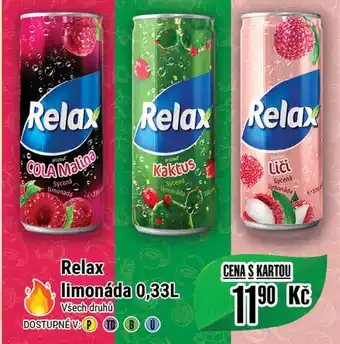Tamda Foods Relax limonáda 0,33L nabídka