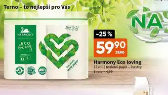Terno Harmony eco loving toaletní papír nabídka