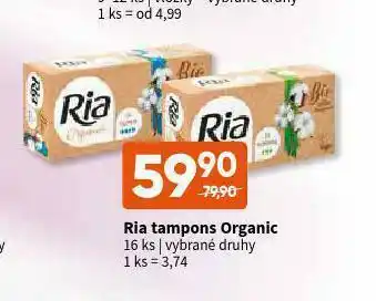 Terno Ria tampony organic nabídka