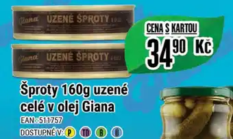 Tamda Foods Šproty 160g uzené celé v olej Giana nabídka