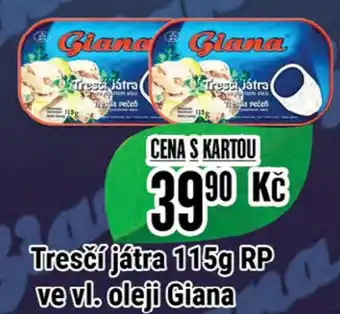 Tamda Foods Tresčí játra 115g RP ve vl. oleji Giana nabídka