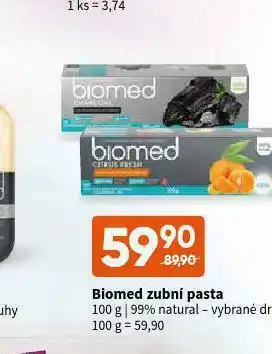 Terno Biomed zubní pasta nabídka